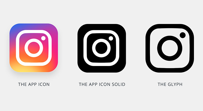 Instagram New App Icon Template PSD