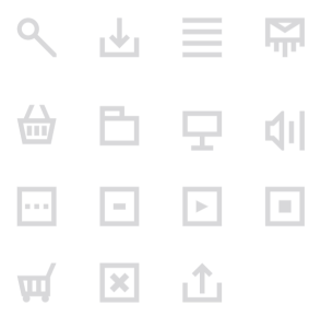 Minimalist Web Application Icons Vector