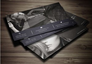 Print Ready Photography Business Card Template PSD