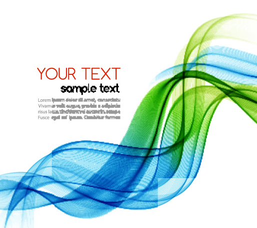 Modern Curved Lines Vector Background #1