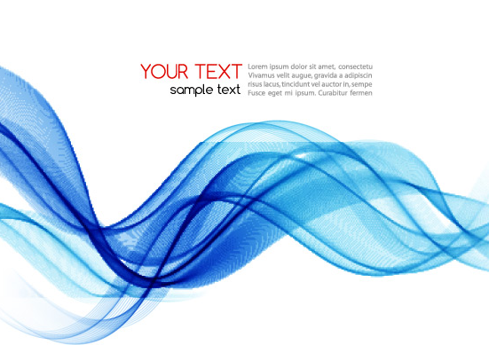 Modern Curved Lines Vector Background #2