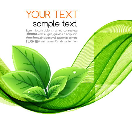 Modern Curved Lines Vector Background #9