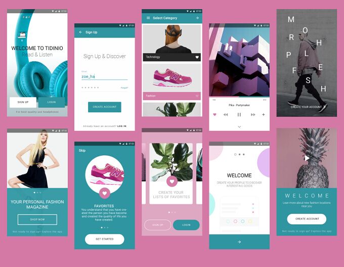 Modern Material UI KIT PSD