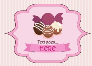 Chocolate Truffles Ornament Vector