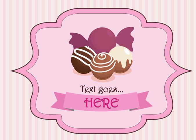 Chocolate Truffles Ornament Vector