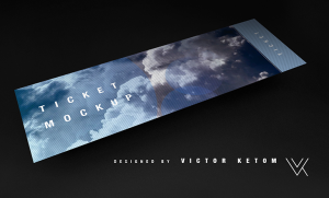 Ticket Presentation PSD Mockup