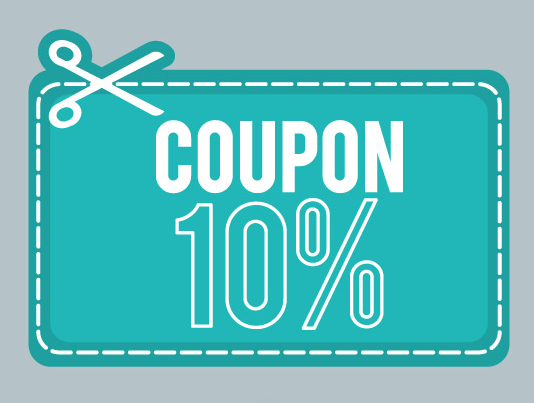 10 Coupon Vector