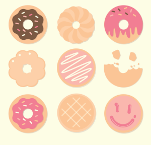 9 Donut Vector Icons