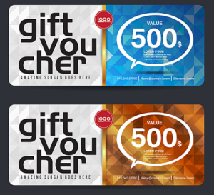 2 Elegant Gift Voucher Templates Vector