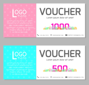 2 Sweet Gift Voucher Vector Templates