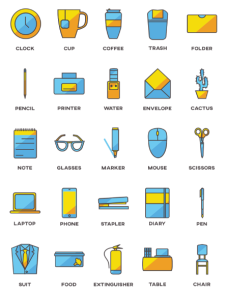 25 Office Icons PNG