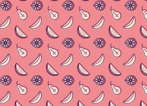 Minimal Fruits Vector Pattern