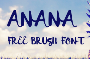 Anana Brush Font