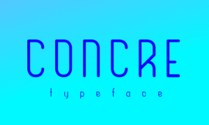 Concre Typeface