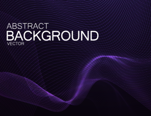 3D Abstract Lines Vector Background #2