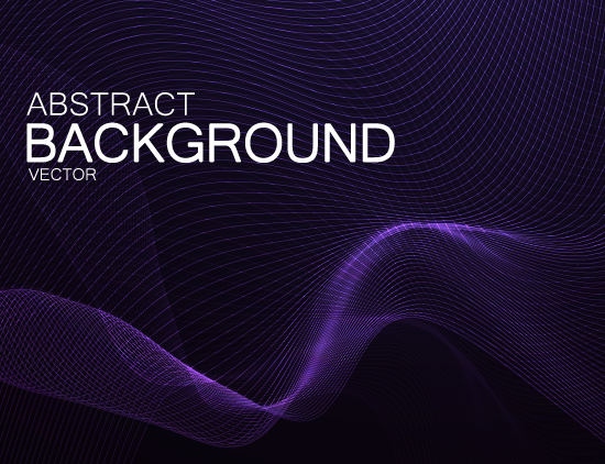 3D Abstract Lines Vector Background #2
