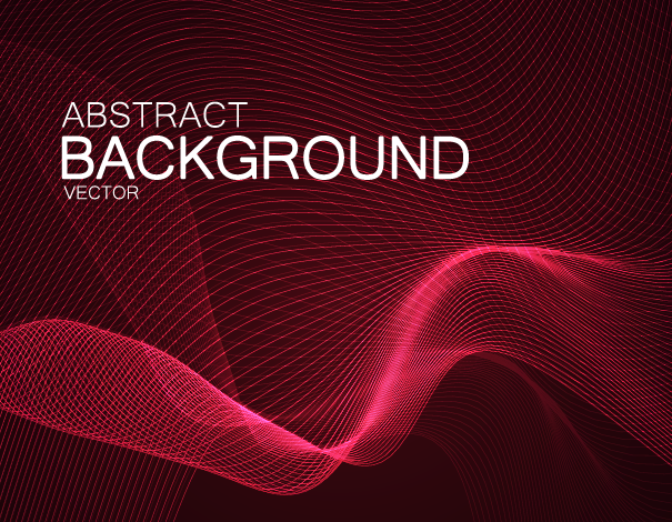 3D Abstract Lines Vector Background #3