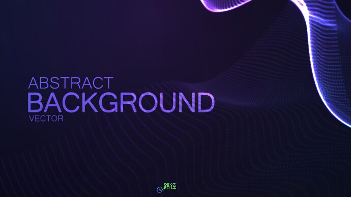 3D Abstract Lines Vector Background #9