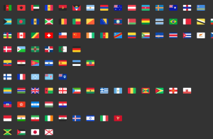 Full Flags Icon Set Vector