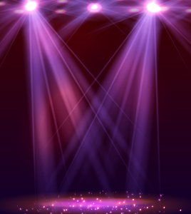 Graceful Stage Spotlight Vector #1