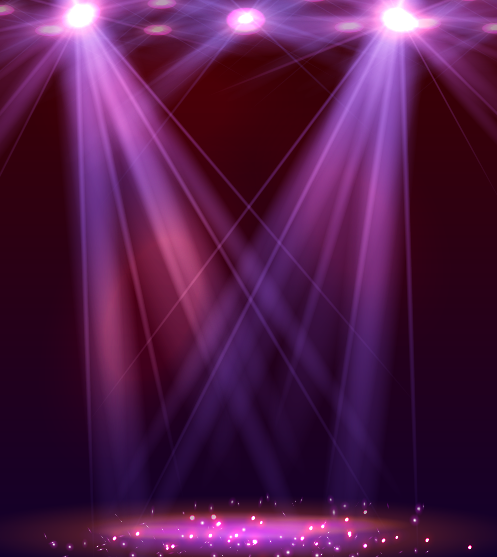 Graceful Stage Spotlight Vector #1