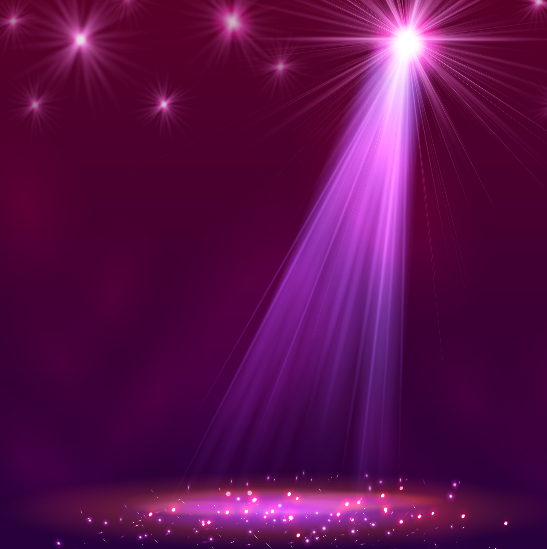 Graceful Stage Spotlight Vector #2