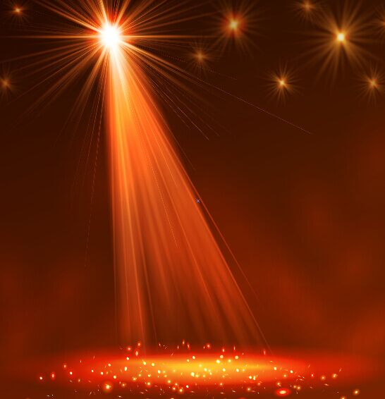 Graceful Stage Spotlight Vector #3