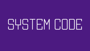 System Code Font