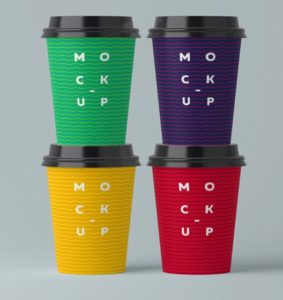 Paper Coffee Cup Mockups PSD