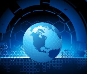 Blue Planet Concept Background Vector 03