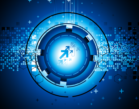 Blue Planet Concept Background Vector 04