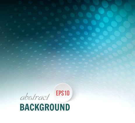 Blue Spiral Polka Dots Background Vector