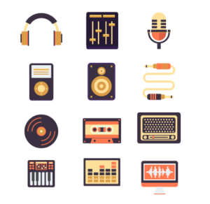 12 Sound Audio Icons Vector
