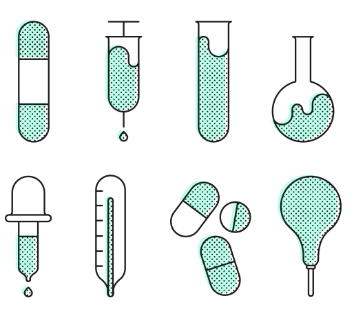 8 Pharmacy Icons Vector