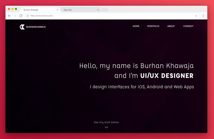 Minimal Chrome Browser Mockup PSD