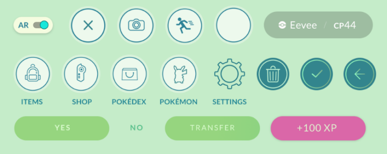 Pokémon GO UI Kit PSD
