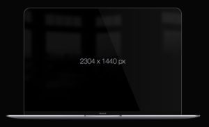 Slick Macbook PSD Mockup