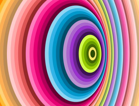 Colorful Spiral Vector Background #2