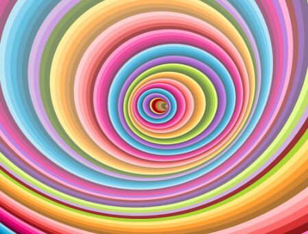 Colorful Spiral Vector Background #8