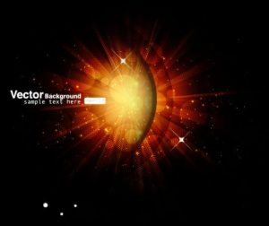 Planet Explosion Vector Background
