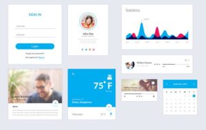 Minimal Clean Material UI Kit
