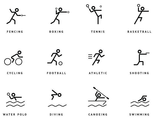 12-olympic-games-vector-icons