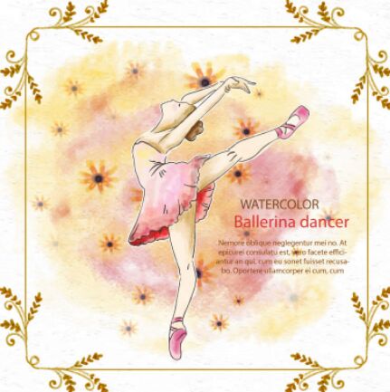 watercolor-ballerina-dancer-background-vector