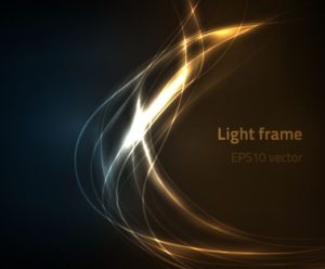 Light Gold Frame Background Vector