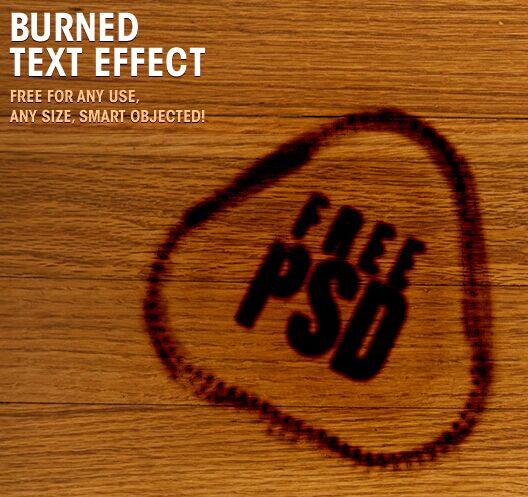 burned-text-style-psd