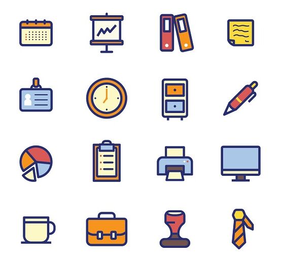 20-colored-office-icons-vector