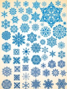 various-snowflakes-vector