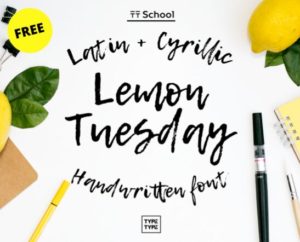 lemon-tuesday-typeface