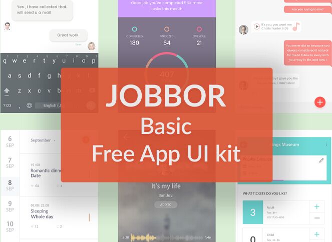jobbor-music-app-ui-kit-psd