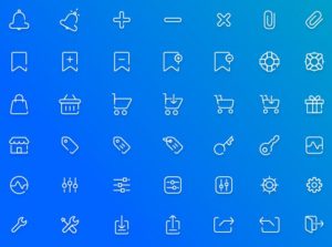 40-e-commerce-line-icons-vector